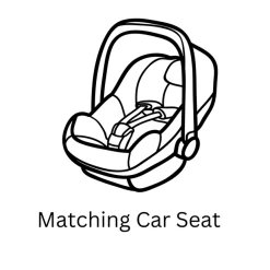 Junama Fluo Individual Pram – Satin White Rose Gold -Baby Products Shop junama matching car seat 1