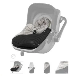 Nuna Pipa Next I-Size Caviar Car Seat With Rotating Base -Baby Products Shop kiddy soft muff 2