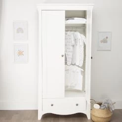 CuddleCo Clara 3 Piece Nursery Set With Mattress – White 28 CuddleCo Clara 3 Piece Nursery Set With Mattress – White -Baby Products Shop kou89