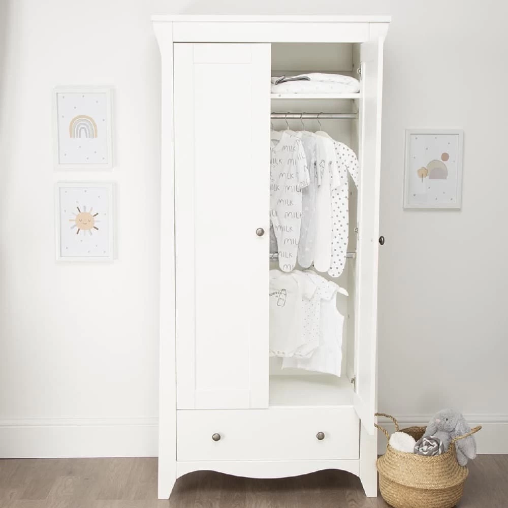 CuddleCo Clara 3 Piece Nursery Set With Mattress – White 9 CuddleCo Clara 3 Piece Nursery Set With Mattress – White - Image 7