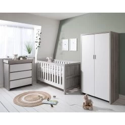 Tutti Bambini Modena 3 Piece Room Set – Grey Ash/White