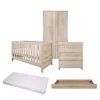 Tutti Bambini Modena 5 Piece Room Set/Underdrawer – Oak