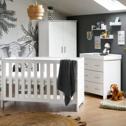 Obaby Nika 4 Piece Nursery Room Set – White
