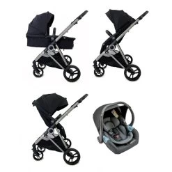 Estilo Bebe Otter 3 In 1 Travel System – Midnight Silver