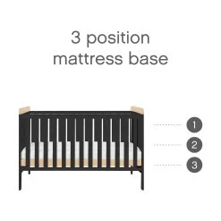 Tutti Bambini Rio Nursery Room Set Builder – Slate Grey/Oak -Baby Products Shop rio cot bed slate grey scaled 1 1