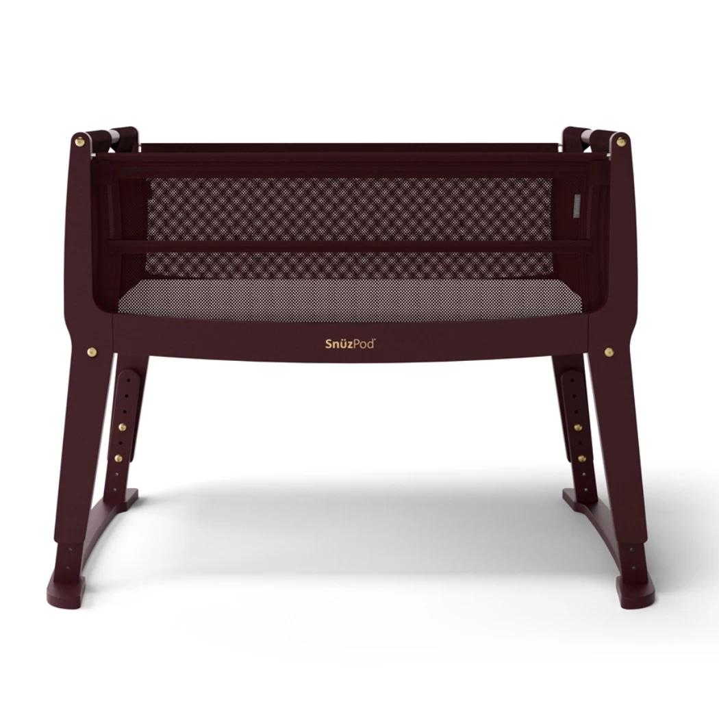SnuzPod Studio Bedside Crib With Mattress Rome Burgundy 12 SnuzPod Studio Bedside Crib With Mattress Rome Burgundy - Image 10