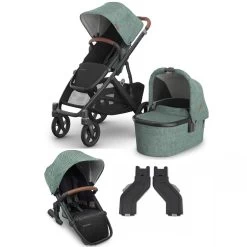 UPPAbaby VISTA V3 Double Pushchair And Carrycot – Gwen