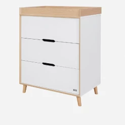 Tutti Bambini Fika 2 Piece Room Set – White/Light Oak -Baby Products Shop sde4tte