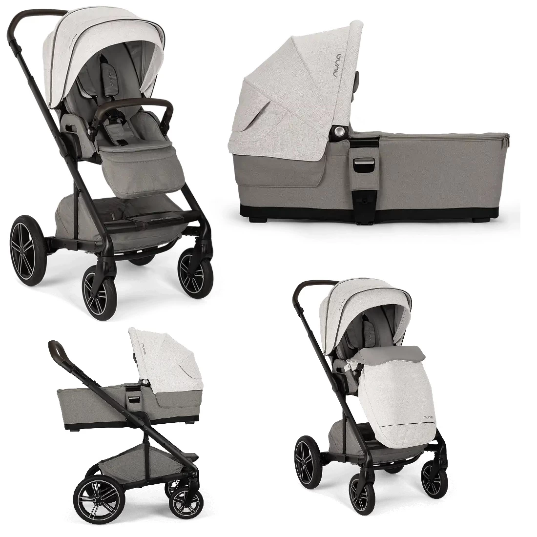 Nuna Mixx Next Pushchair And Carrycot Mineral 3 Nuna Mixx Next Pushchair And Carrycot Mineral