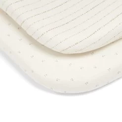 Mamas & Papas Lua Bedside Crib Fawn Bundle Oat And Spot -Baby Products Shop sdsvb