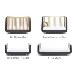 SnuzKot Skandi Cot Bed – Slate Natural -Baby Products Shop snuzkot skandi slate 2