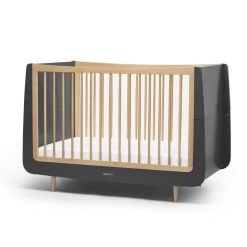 SnuzKot Skandi Cot Bed – Slate Natural -Baby Products Shop snuzkot skandi slate 3