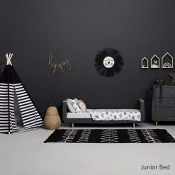 SnuzKot Skandi Cot Bed – Slate Natural -Baby Products Shop snuzkot skandi slate 4