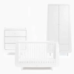 SnuzKot Skandi 5 Piece Nursery Room Set Bundle – White -Baby Products Shop snuzkot skandi white 3 piece 3
