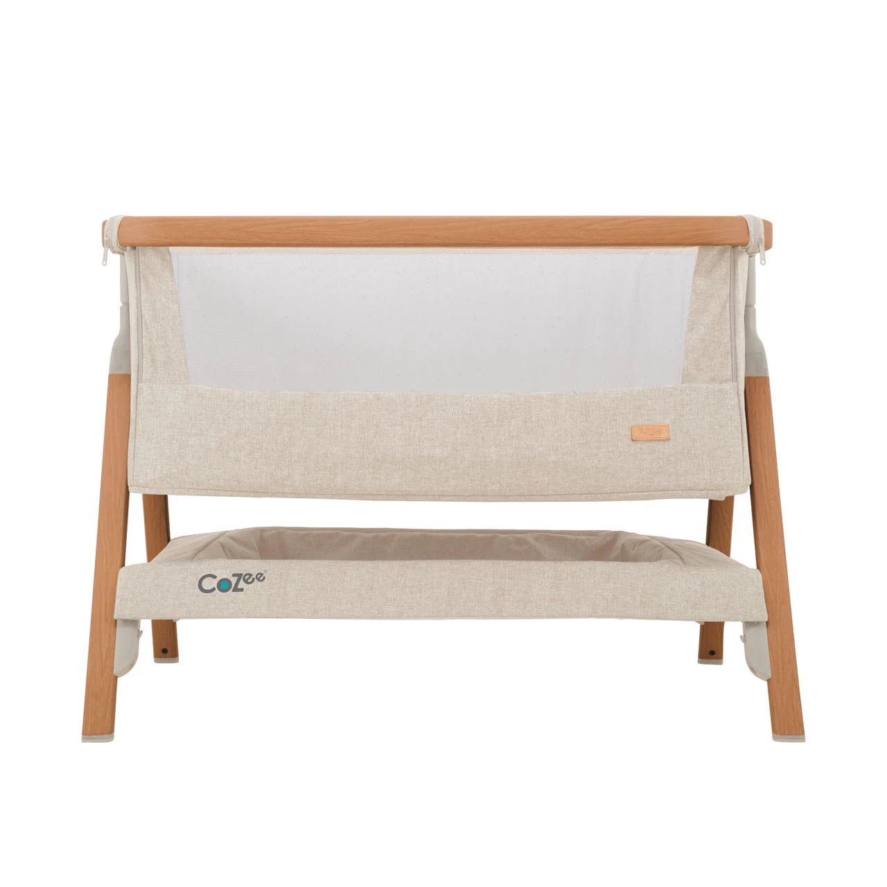 Tutti Bambini CoZee Bedside Crib – Scandinavian Walnut/Ecru 4 Tutti Bambini CoZee Bedside Crib – Scandinavian Walnut/Ecru - Image 2