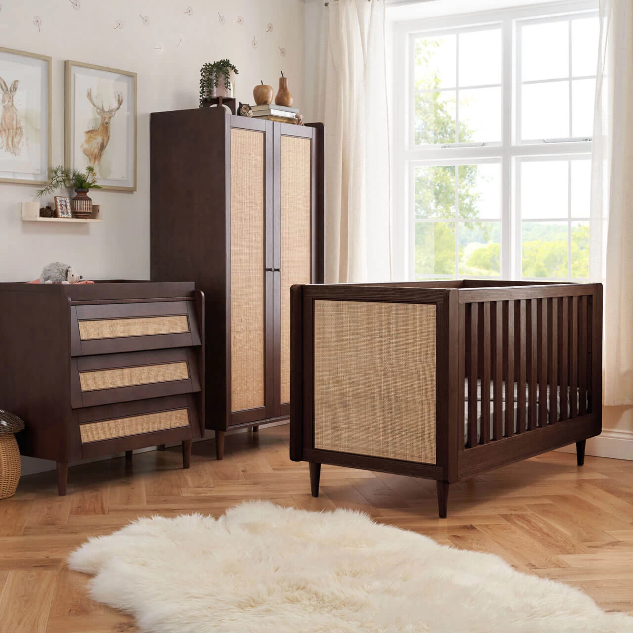 Tutti Bambini Japandi 3 Piece Room Set – Warm Walnut 3 Tutti Bambini Japandi 3 Piece Room Set – Warm Walnut