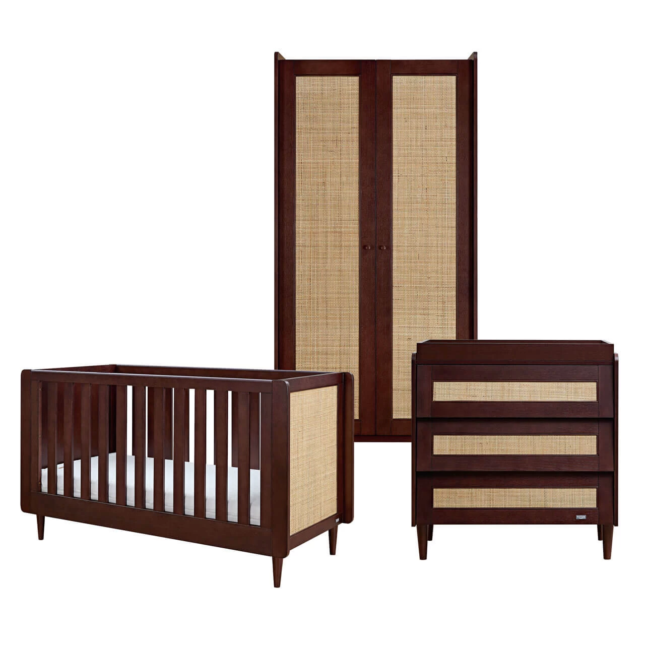Tutti Bambini Japandi 3 Piece Room Set – Warm Walnut 4 Tutti Bambini Japandi 3 Piece Room Set – Warm Walnut - Image 2