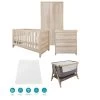 Tutti Bambini Modena Newborn Room Set Bundle – Oak 2 Tutti Bambini Modena Newborn Room Set Bundle – Oak -Baby Products Shop tutti bambini modena 5 piece oak