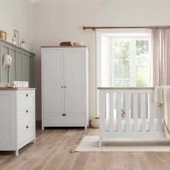 Tutti Bambini Verona 5 Piece Nursery Room Set – White Oak