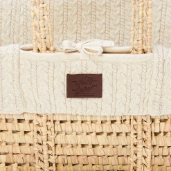 Little Green Sheep Natural Knitted Moses Basket & Mattress Linen -Baby Products Shop ty6try