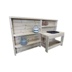 Children’s Outdoor Wooden Messy Utility Kitchen