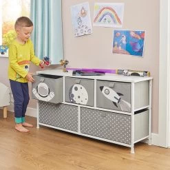 Liberty House Toys Space 5 Drawer Storage Chest 13 Liberty House Toys Space 5 Drawer Storage Chest -Baby Products Shop vdbfn 1