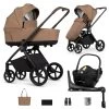 Venicci Claro 3-in-1 Travel System + 360 Base Travel System – Caramel -Baby Products Shop venicci claro 3 in 1 tiago travel system 360 base bundle caramel