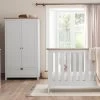 Tutti Bambini Verona 2 Piece Cotbed And Wardrobe Nursery Room Set – White Oak
