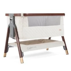 Tutti Bambini CoZee Luxe Bedside Crib – Walnut/Cream -Baby Products Shop vmhkiy