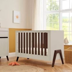 Tutti Bambini Fuori 4in1 2 Piece Nursery Room Set – White Sand/Warm Walnut -Baby Products Shop vsgeY4 1 4